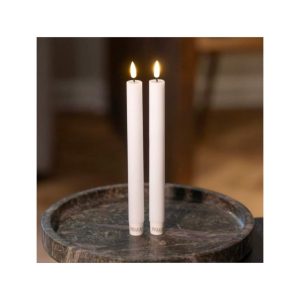 Kronljus flammande låga batteridrivna led 15 cm